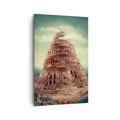 Cuadro sobre lienzo - Impresión de Imagen - La Torre de Babel - 80x120 cm