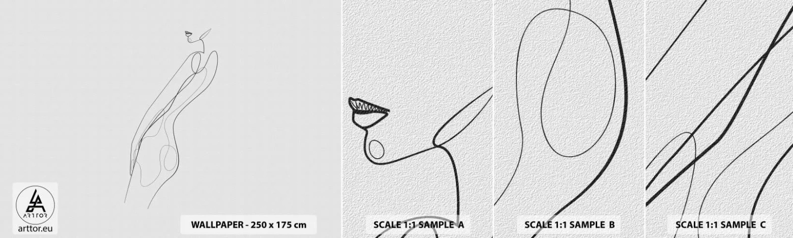 Muestra De Fotomural Standard Eco - Apenas una promesa - Mujer, Gráficos, cuerpo de mujer - 100x30 cm