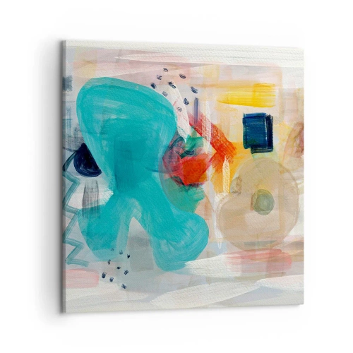 Cuadro sobre lienzo - Impresión de Imagen - Un juego de colores - 50x50 cm