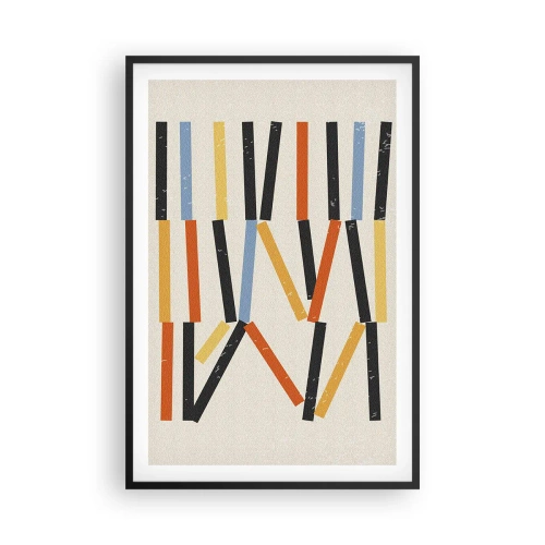 Póster en marco negro - Composición horizontal - 61x91 cm