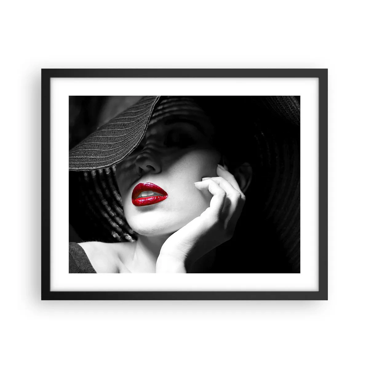 Póster en marco negro - Estudio en escarlata - 50x40 cm