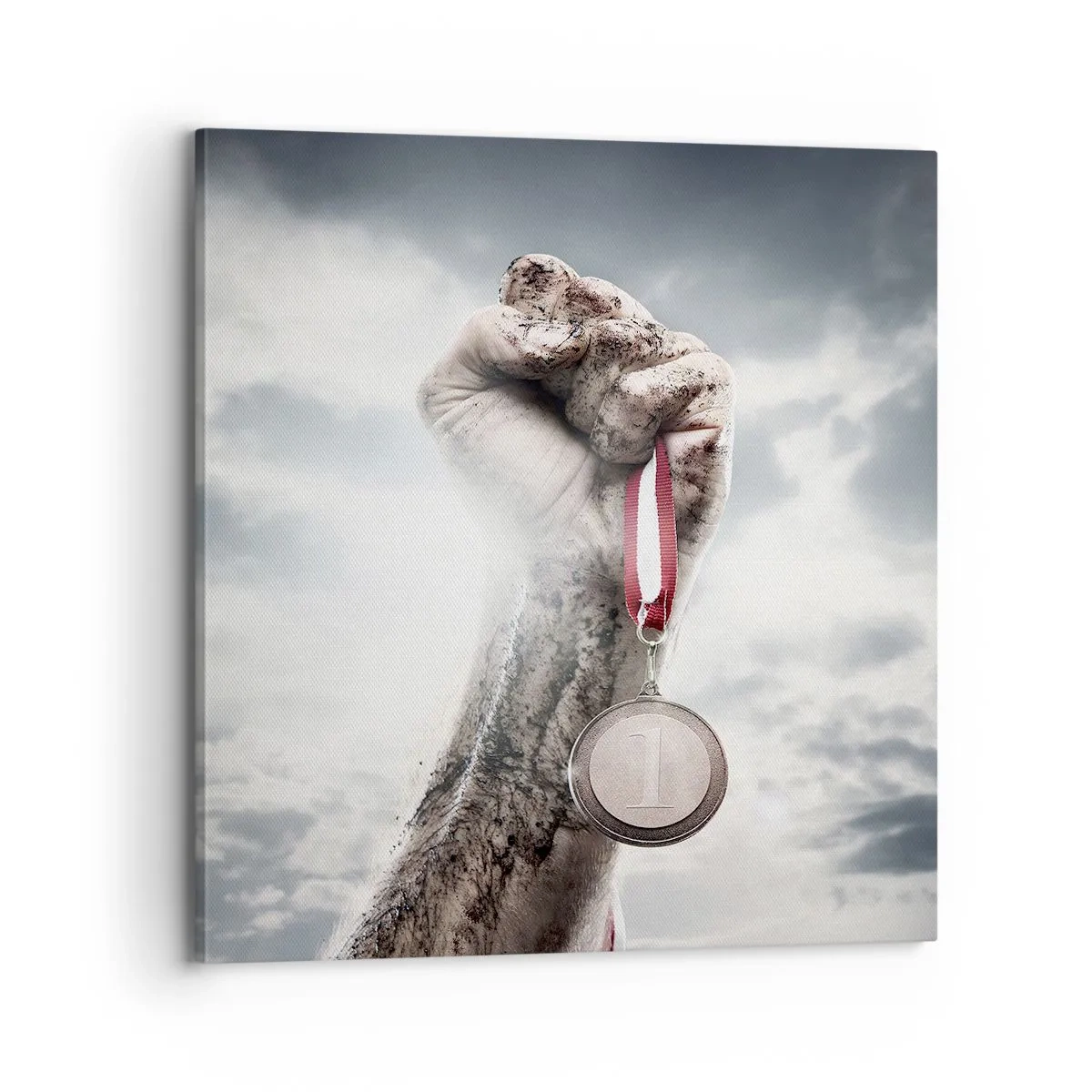 Cuadro sobre lienzo - Impresión de Imagen - Per aspera ad astra - 70x70 cm