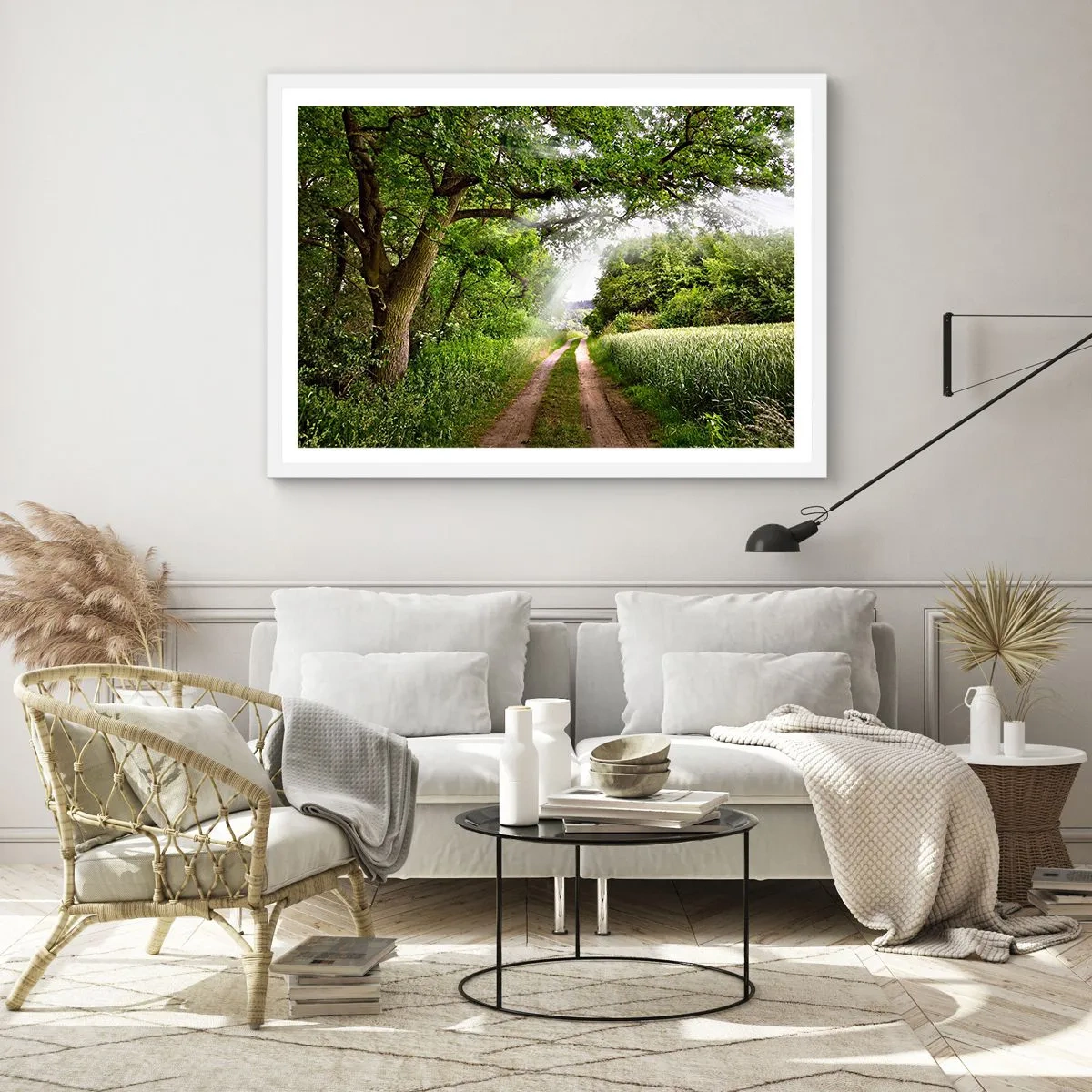 Póster en marco blanco - Ensueño - 50x40 cm