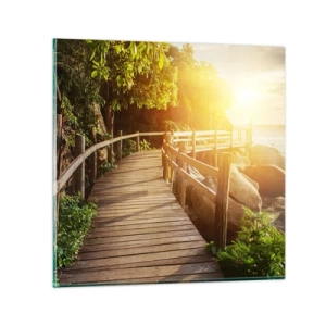 Cuadro sobre vidrio - Impresiones sobre Vidrio - Otra curva, otra maravilla - 40x40 cm