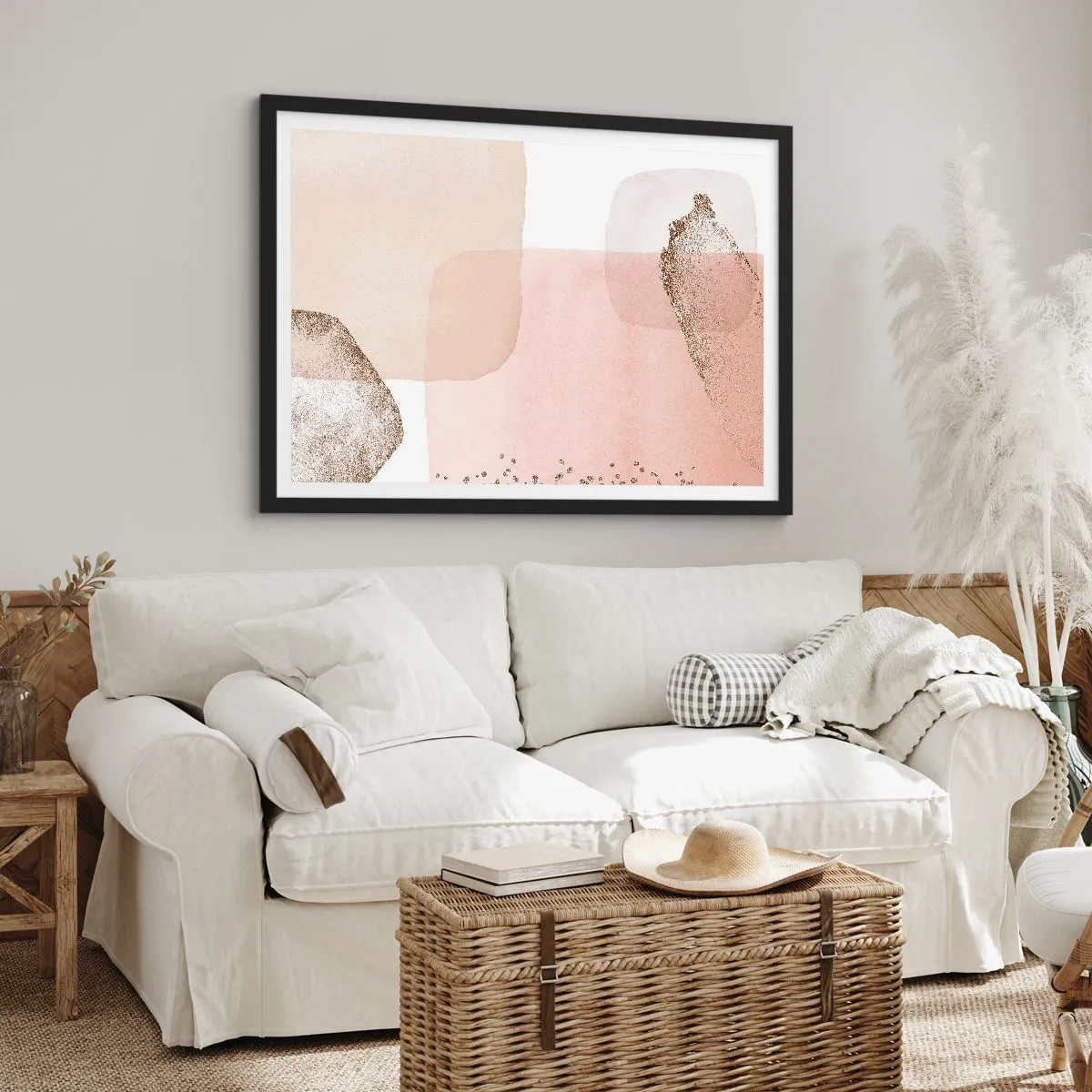 Póster en marco negro - Una mirada a través del color - 91x61 cm