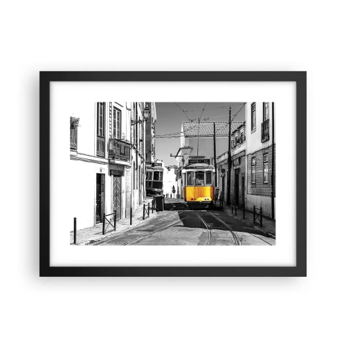 Póster en marco negro - Espíritu de Lisboa - 40x30 cm