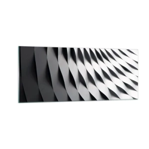 Cuadro sobre vidrio - Impresiones sobre Vidrio - En la superficie de las ondas - 100x40 cm