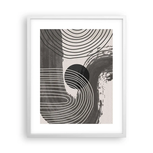 Póster en marco blanco - La victoria del óvalo - 40x50 cm