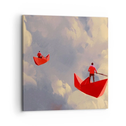 Cuadro sobre lienzo - Impresión de Imagen - El viaje de un soñador - 70x70 cm