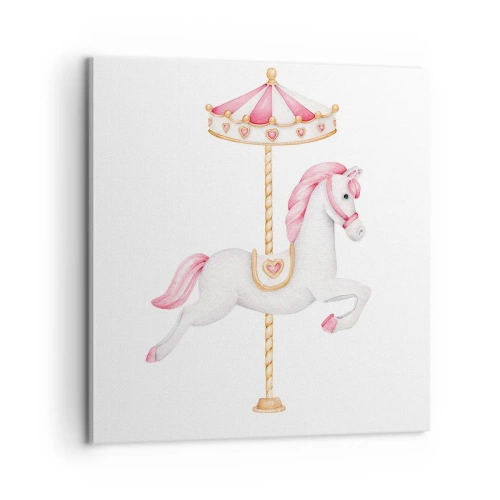 Cuadro sobre lienzo - Impresión de Imagen - Partió al galope - 60x60 cm