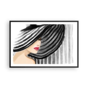 Póster en marco negro - ¿Dónde puedo encontrarte? - 91x61 cm