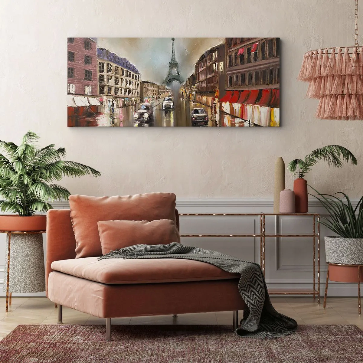 Cuadro sobre lienzo - Impresión de Imagen - Solo ella importa - 100x40 cm