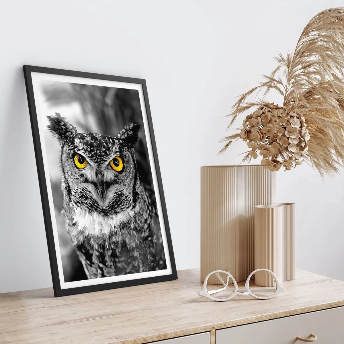 Póster en marco negro - Nada se puede ocultar - 40x50 cm