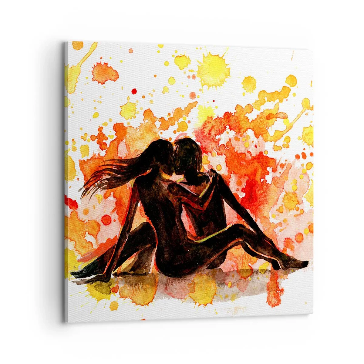 Cuadro sobre lienzo - Impresión de Imagen - Momento romántico - 60x60 cm