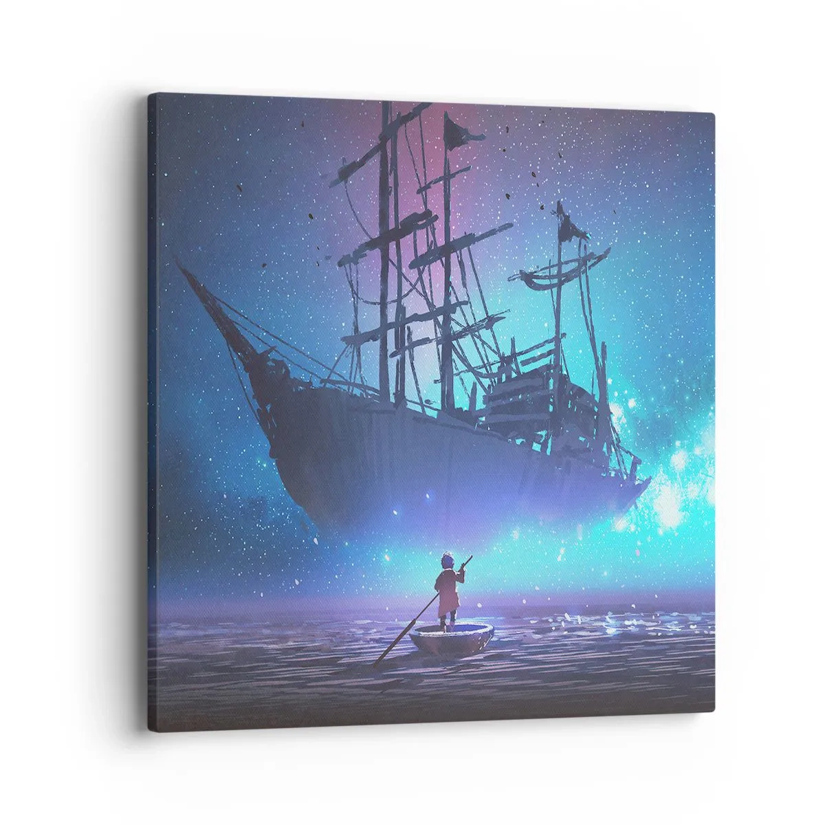 Cuadro sobre lienzo - Impresión de Imagen - El encuentro con el mito del mar - 40x40 cm