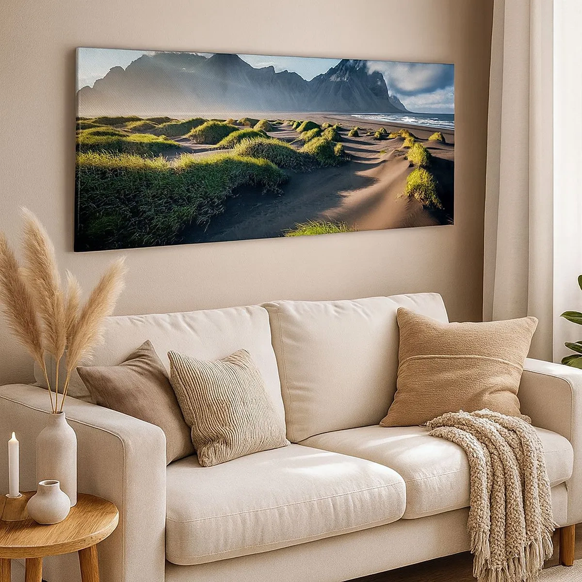 Cuadro sobre lienzo - Impresión de Imagen - Armonía de los elementos - 100x40 cm