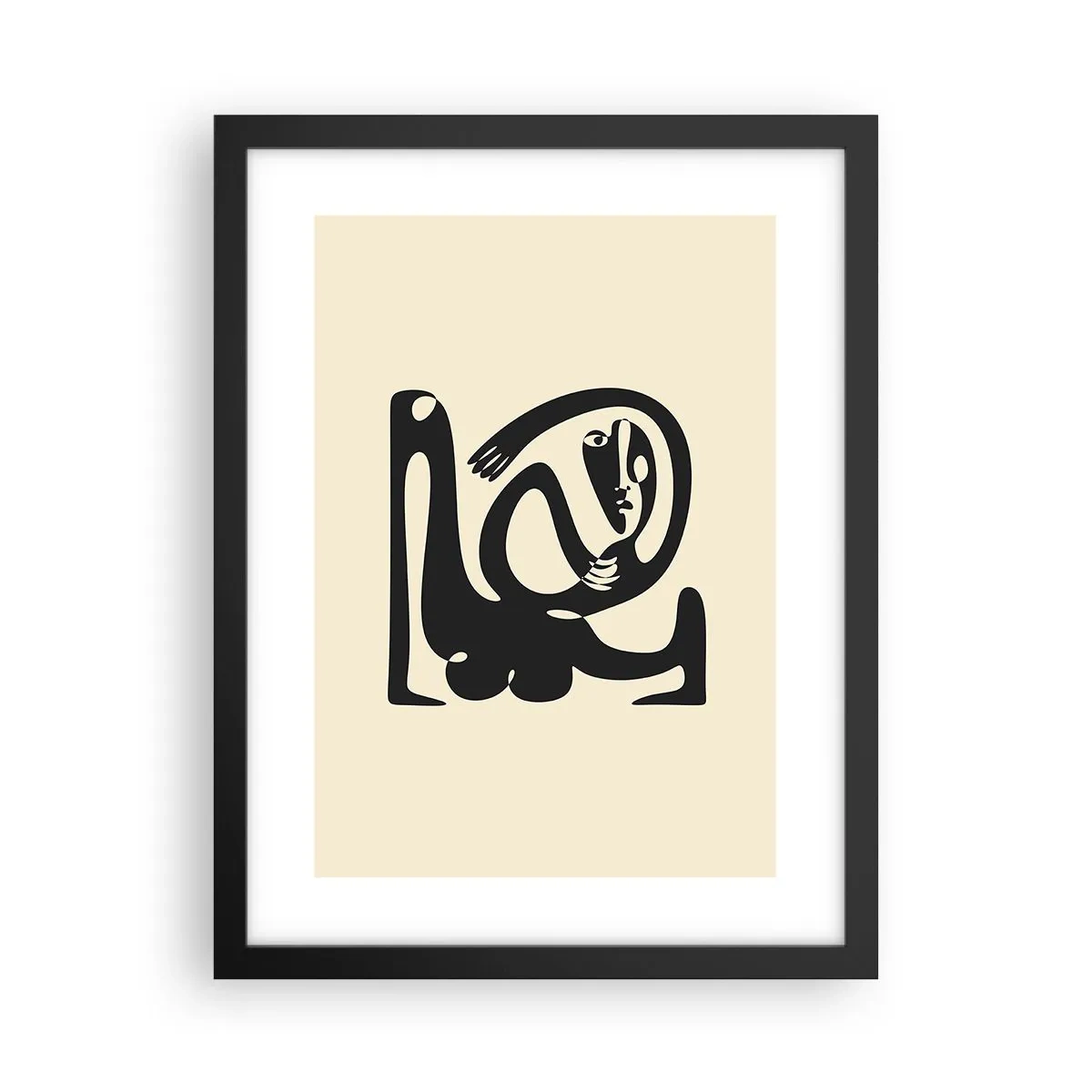 Póster en marco negro - Casi Picasso - 30x40 cm