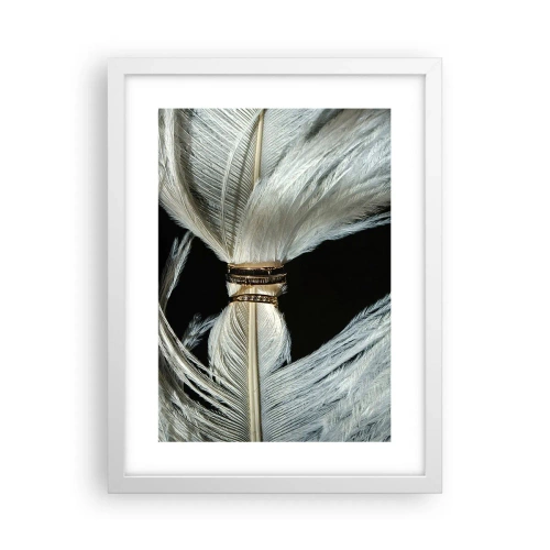 Póster en marco blanco - ...y no te dejaré.... - 30x40 cm