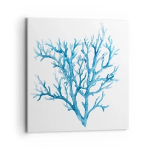 Cuadro sobre lienzo - Impresión de Imagen - Filigrana marina - 70x70 cm