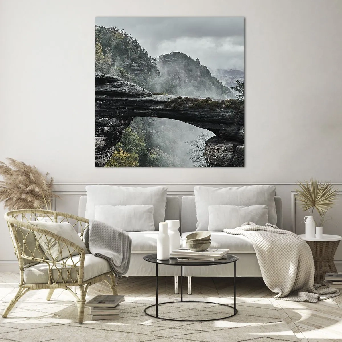 Cuadro sobre vidrio - Impresiones sobre Vidrio - La aventura está a punto de comenzar - 60x60 cm