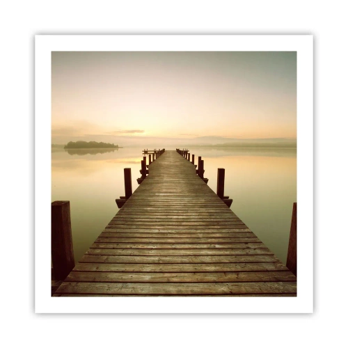 Póster - Antes del amanecer, al amanecer, la luz - 60x60 cm