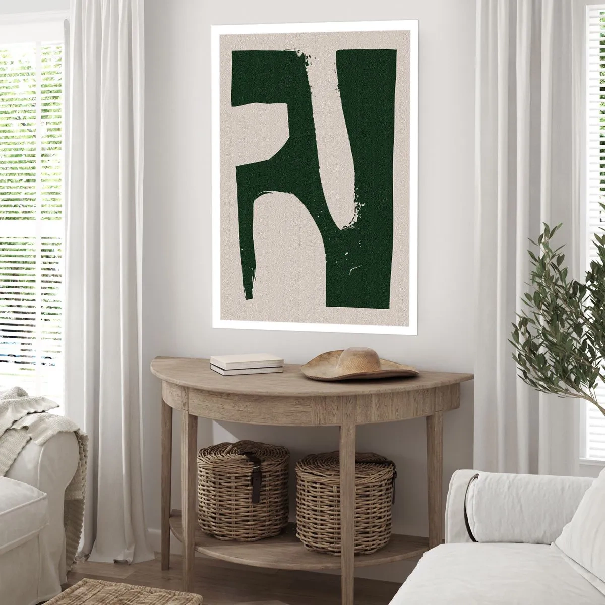 Póster - Bahías de blanco - 70x100 cm