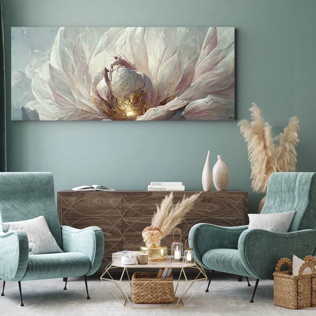 Cuadro sobre lienzo - Impresión de Imagen - Florece una vez cada cien años - 100x40 cm