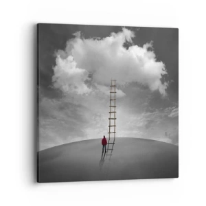 Cuadro sobre lienzo - Impresión de Imagen - Todo es posible - 40x40 cm