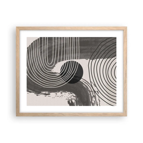Póster en marco roble claro - La victoria del óvalo - 50x40 cm