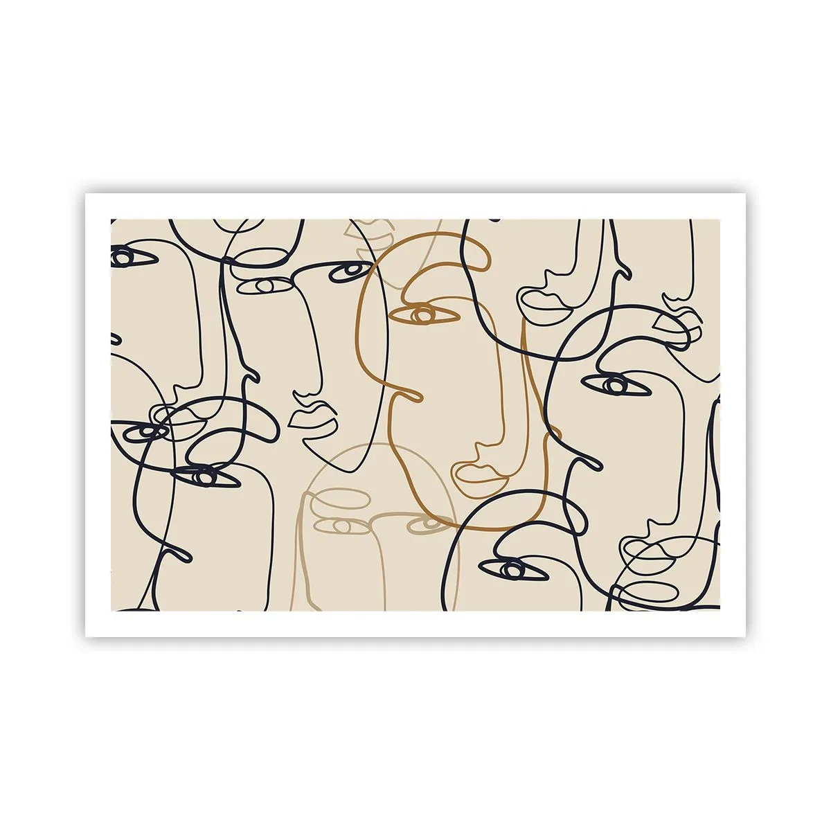 Póster - Retrato multiplicado - 91x61 cm