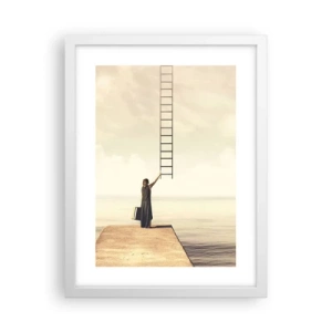 Póster en marco blanco - Un viaje mágico - 30x40 cm