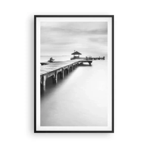 Póster en marco negro - Lejos - 61x91 cm