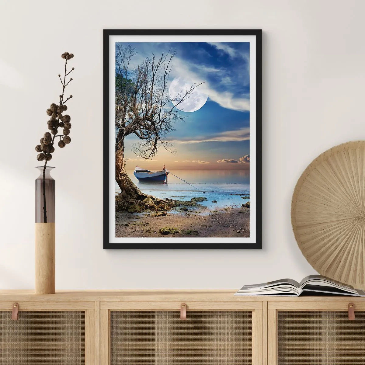 Póster en marco negro - ¿Es el final o el principio? - 30x40 cm