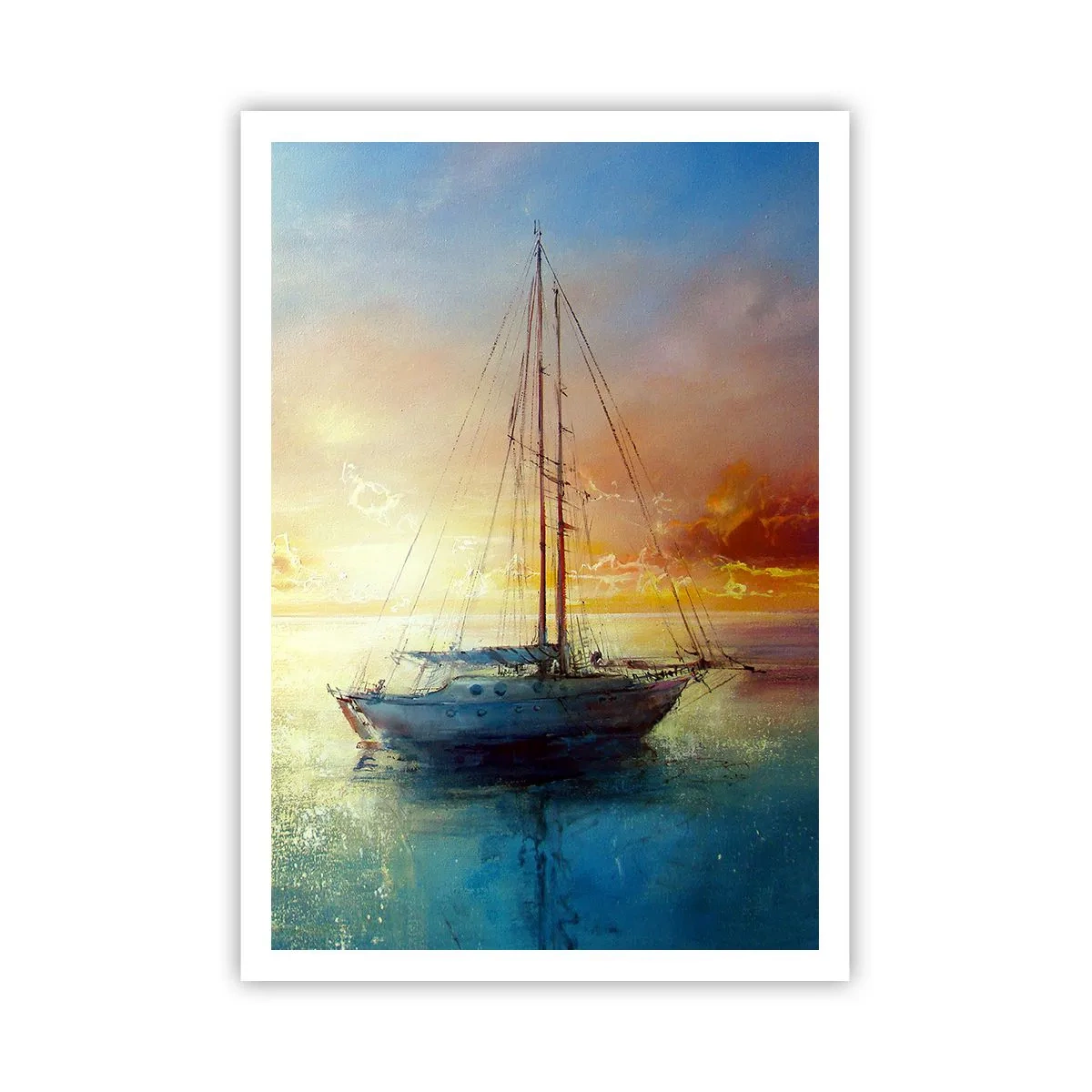 Póster - En una bahía dorada - 70x100 cm