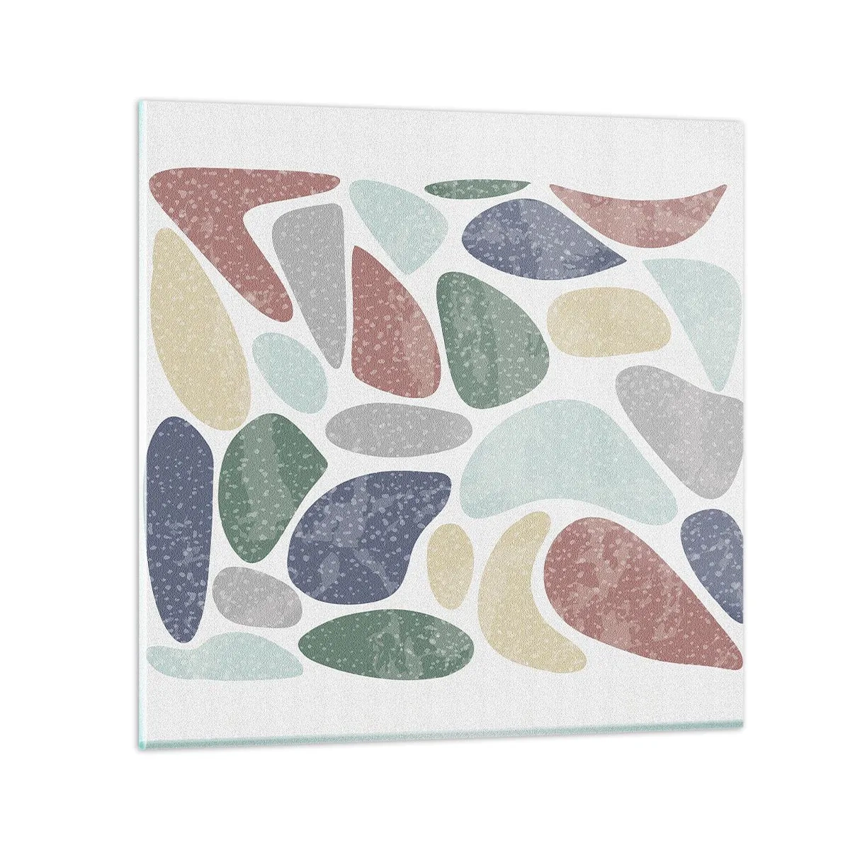 Cuadro sobre vidrio - Impresiones sobre Vidrio - Mosaico de colores empolvados - 30x30 cm