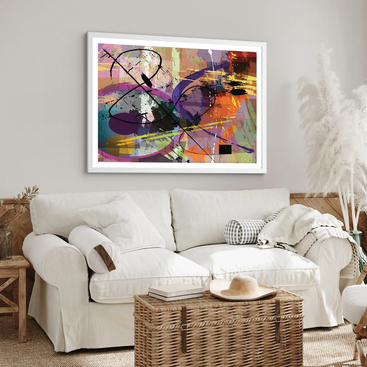 Póster en marco blanco - Siempre hay más de un camino - 91x61 cm