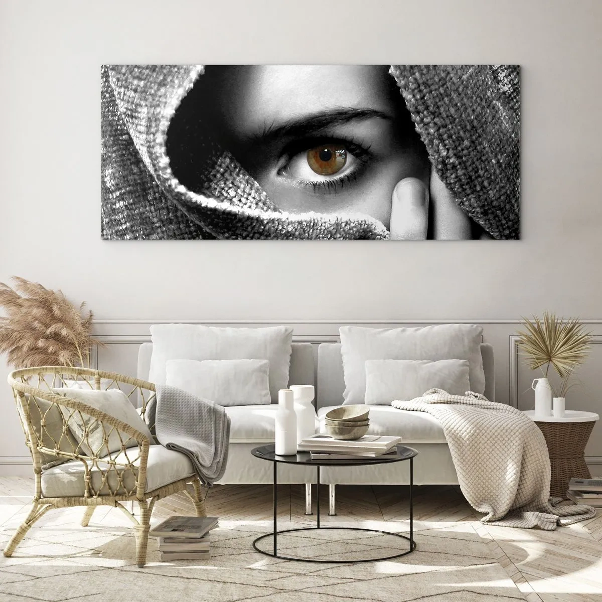 Cuadro sobre vidrio - Impresiones sobre Vidrio - Conoce el misterio - 90x30 cm