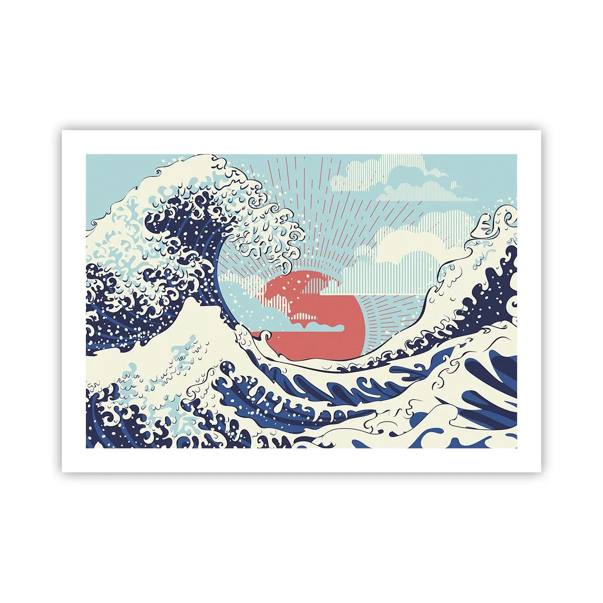 Póster - De inspiración japonesa - 70x50 cm