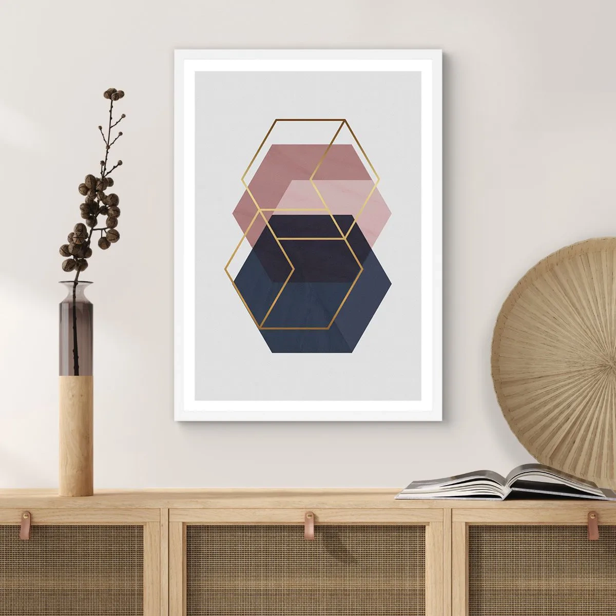 Póster en marco blanco - El poder de la sencillez - 61x91 cm