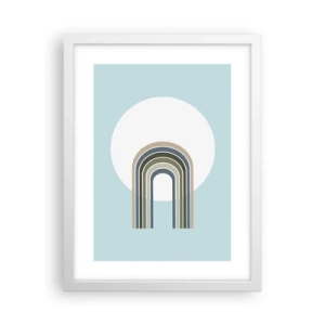 Póster en marco blanco - Una atracción irresistible - 30x40 cm