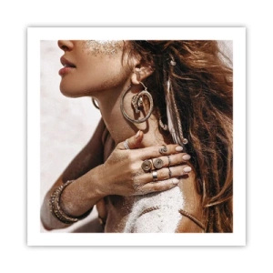 Póster - Reina de la playa salvaje - 60x60 cm