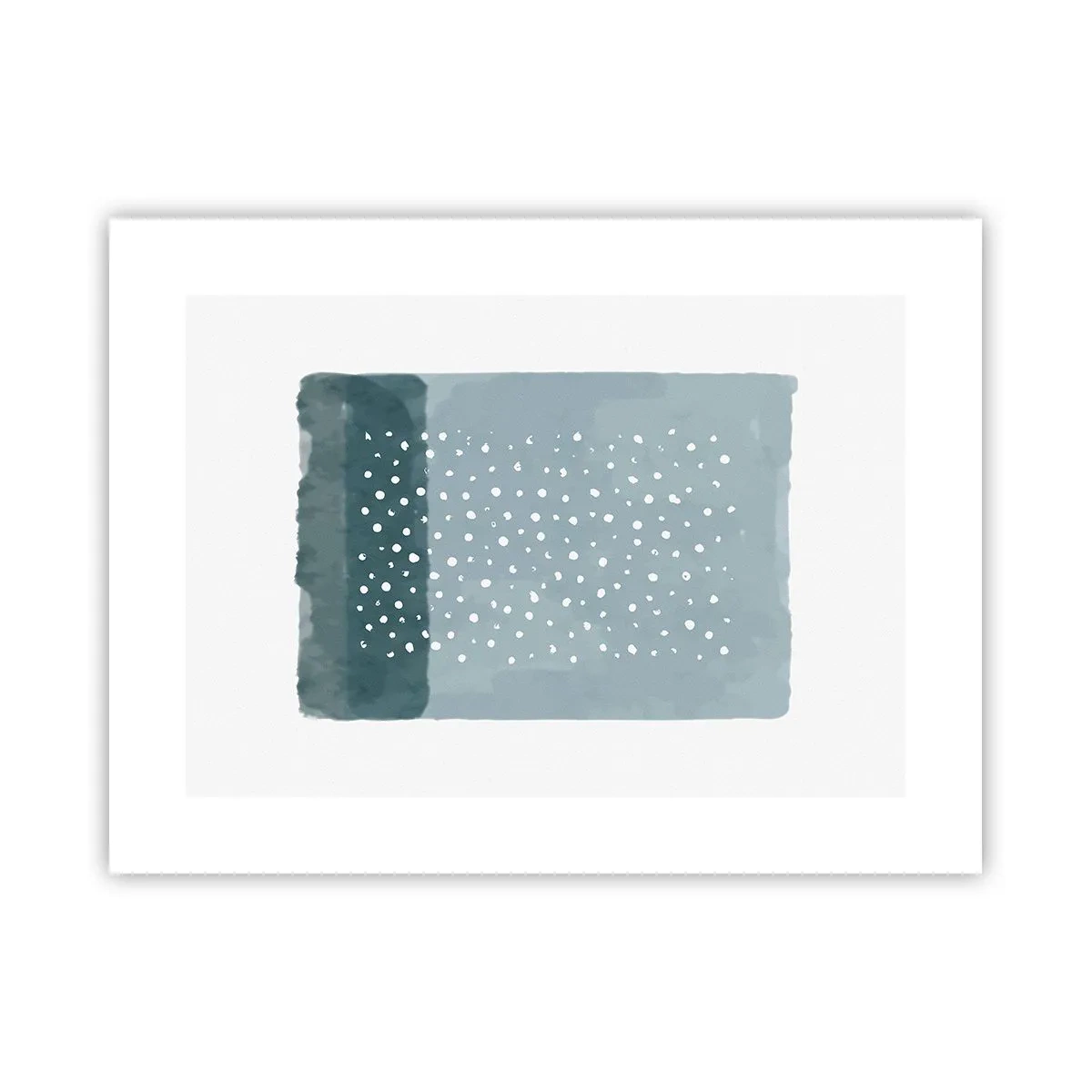 Póster - Creación sobre azul - 40x30 cm