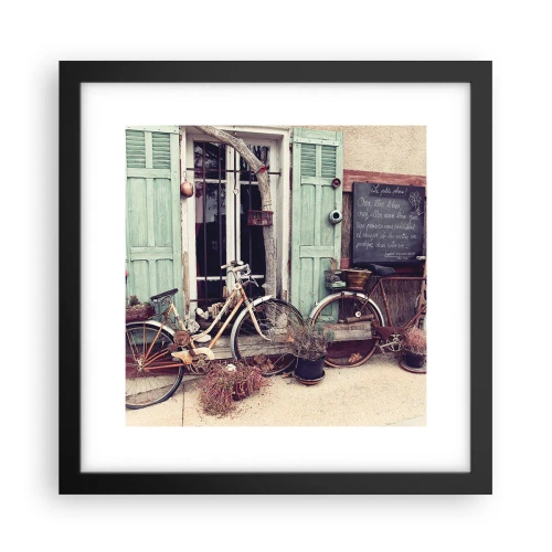 Póster en marco negro - La vida rural - 30x30 cm