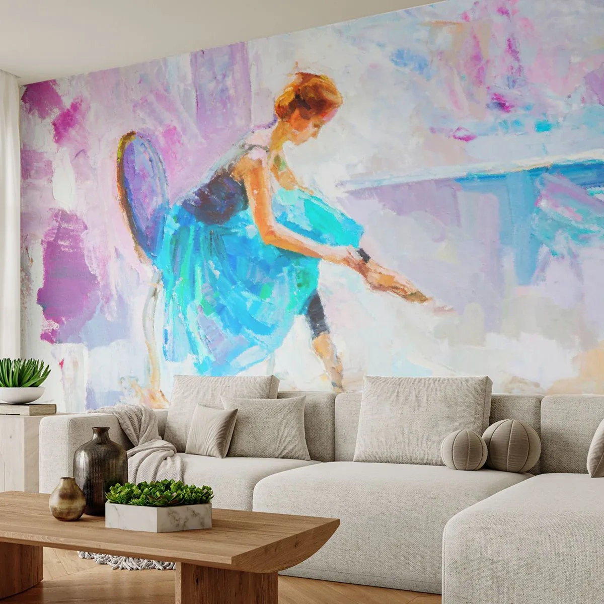 Fotomural Standard Eco - Gracia indescriptible, encanto sutil - Bailarina, Bailar, Ballet - 400x280 cm