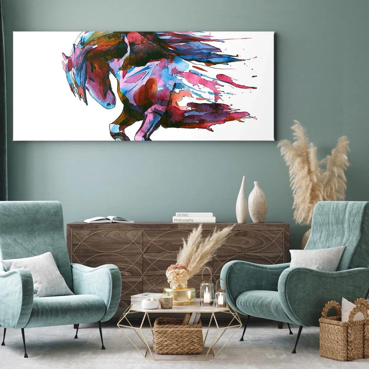 Cuadro sobre lienzo - Impresión de Imagen - En éxtasis - 100x40 cm