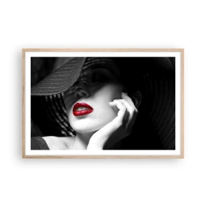 Póster en marco roble claro - Estudio en escarlata - 91x61 cm