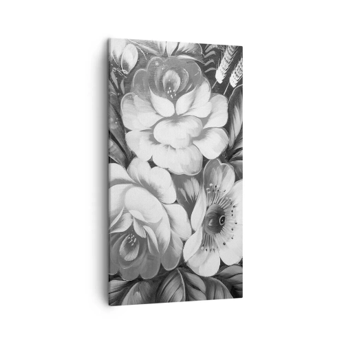 Cuadro sobre lienzo - Impresión de Imagen - Hermoso incluso en el gris - 45x80 cm