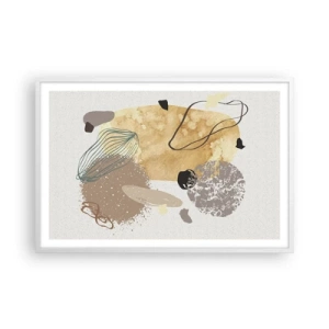 Póster en marco blanco - Plumología aplicada - 91x61 cm