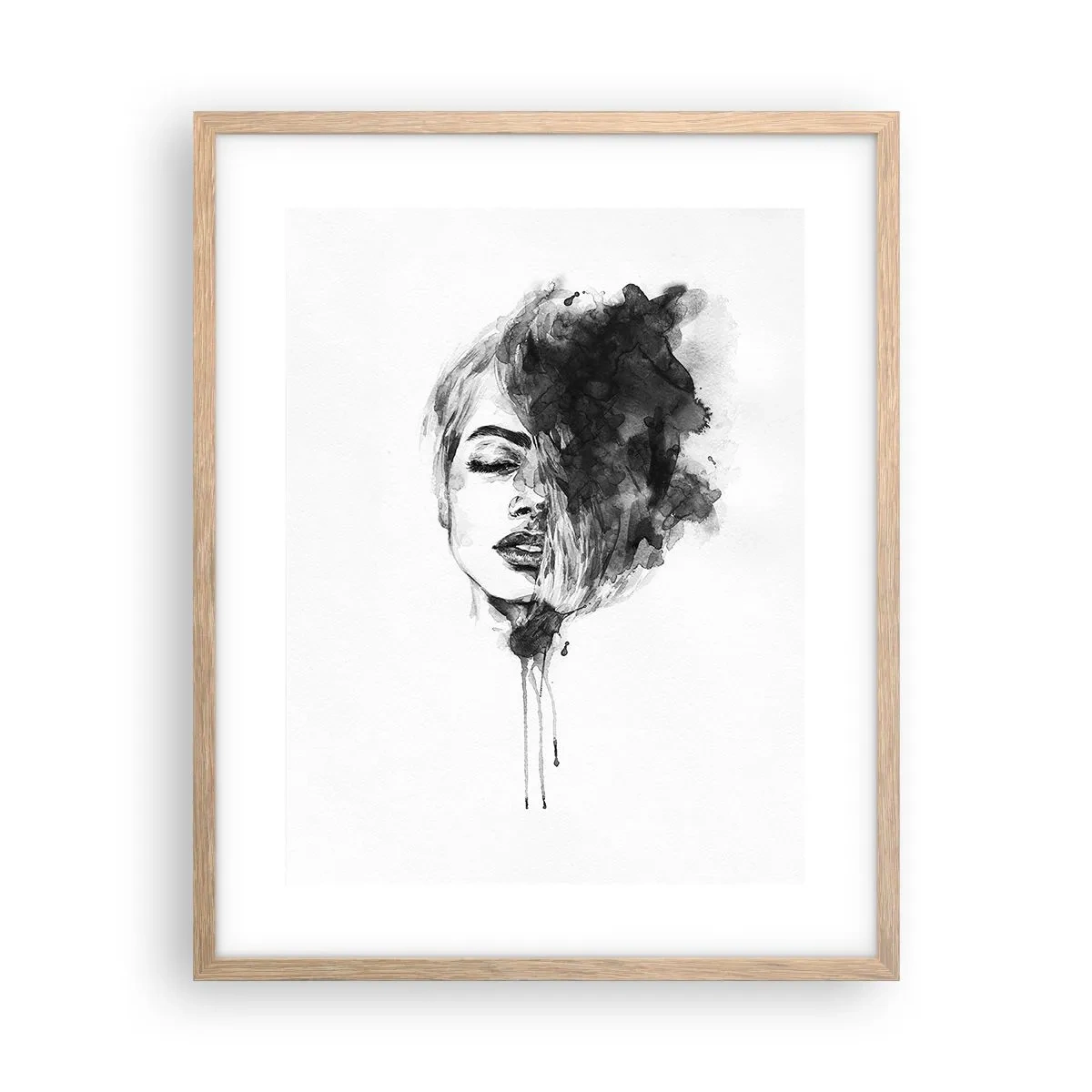 Póster en marco roble claro - Sueños en femenino - 40x50 cm