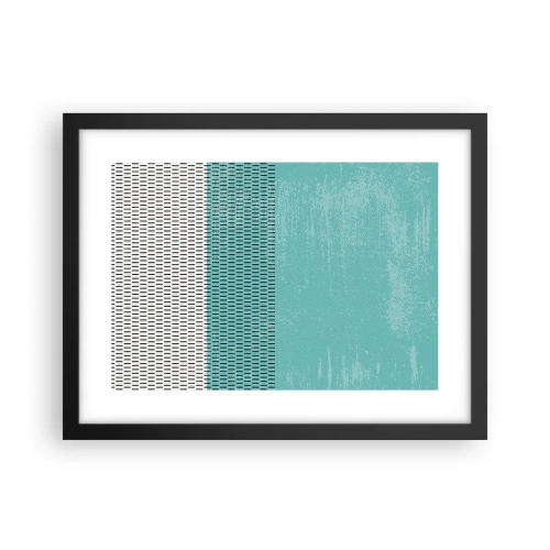 Póster en marco negro - Composición equilibrada - 40x30 cm